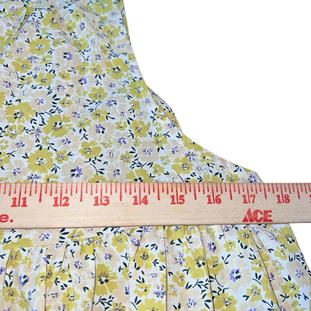 Grunge Retro 90s Cottage Core Feminine Floral Tiered Babydoll‎ Mini Dress Sm - Picture 15 of 16